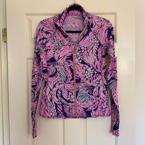 Lilly Pulitzer luxletic Kapri jacket navy pink S